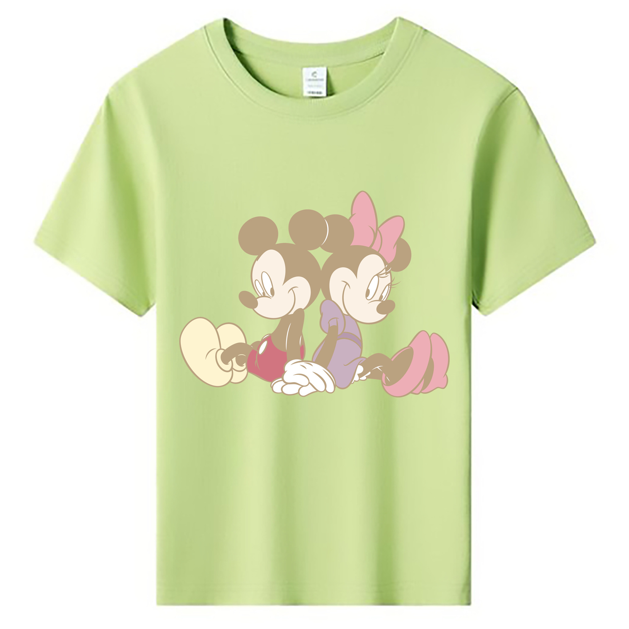 ミッキーマウス Mickey Mouse 綿100％キッズTシャツ（フロントプリント）